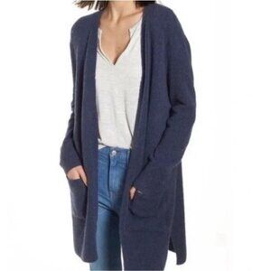 Madewell Navy Blue Kent Long Open Cardigan